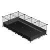 47X24X12" Guinea Pig Cage Small Animal Playpen Diy Metal Pet Enclosure With 20 Panels Waterproof Floor Mat For Hedgehogs Chickens Ducklings Rabbits Ha