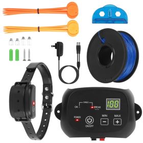 1Set Dog Fence System Pet Containment System With One Hundred Adjustable Levels IPX7 Waterproof Rechargeable Receiver Underground Fence For Small Medi