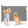 Retractable Baby Security Gate Door 58.3In Extra Wide Stair Gate For Toddlers Dogs Baby Gate With Punch Kit Punch-Free Kit For Doorway Hallway Indoor