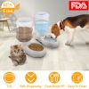 3.5L/1Gal Pet Water Dispenser Self-Dispensing Gravity Pets Water Feeder Automatic Pet Waterer Cat Dog