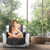 Reversible Sofa Cover Chair Loveseat Couch Slipcover Microfiber Cushion Furniture Protector Shield Water-Resistant W/ Elastic Strap For Kids Pet Dog C