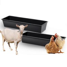 2-piece Dual-purpose Plastic Livestock Feed Trough Suitable For Daily Feeding Of Horses, Goats, Pigs And Other Animals Widely Adaptable To Home Backya
