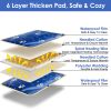 Pet Heating Pad Electric Dog Cat Heating Mat Waterproof Warming Blanket With 9 Heating Levels 4 Timer Setting Constan On Function Chewing-Resistant S/