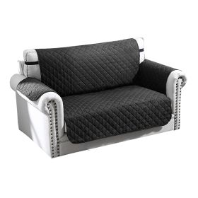 Reversible Sofa Cover Chair Loveseat Couch Microfiber Slipcover Cushion Furniture Protector Shield Water-Resistant W/ Elastic Strap For Kids Pet Dog C
