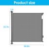 Retractable Baby Security Gate Door 58.3In Extra Wide Stair Gate For Toddlers Dogs Baby Gate With Punch Kit Punch-Free Kit For Doorway Hallway Indoor