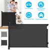 Retractable Baby Safety Gate Door 58.3In Extra Wide Stair Gate For Toddlers Dogs Baby Gate With Punch Kit Punch-Free Kit For Doorway Hallway Indoor Ou