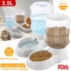 3.5L/1Gal Pet Water Dispenser Self-Dispensing Gravity Pets Water Feeder Automatic Pet Waterer Cat Dog