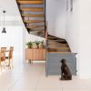 Retractable Baby Security Gate Door 58.3In Extra Wide Stair Gate For Toddlers Dogs Baby Gate With Punch Kit Punch-Free Kit For Doorway Hallway Indoor