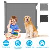 Retractable Baby Safety Gate Door 58.3In Extra Wide Stair Gate For Toddlers Dogs Baby Gate With Punch Kit Punch-Free Kit For Doorway Hallway Indoor Ou