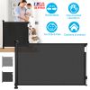 Retractable Baby Safety Gate Door 58.3In Extra Wide Stair Gate For Toddlers Dogs Baby Gate With Punch Kit Punch-Free Kit For Doorway Hallway Indoor Ou