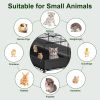 47X24X12" Guinea Pig Cage Small Animal Playpen Diy Metal Pet Enclosure With 20 Panels Waterproof Floor Mat For Hedgehogs Chickens Ducklings Rabbits Ha