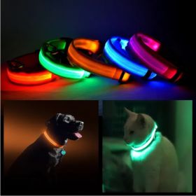 LED PET Safety Halo Style Collar (Option: GREEN-XLARGE)