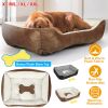 Pet Dog Bed Soft Warm Fleece Puppy Cat Bed Dog Cozy Nest Sofa Bed Cushion Mat For S/M Dog