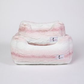 Cashmere Dog Bed (Color: Pink Angora, size: LG)
