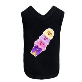 Sweet Savory Dog Tank (Color: Black, size: XS)