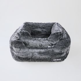 Deluxe Dog Bed (Color: Granite, size: SM)