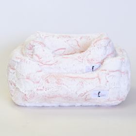Whisper Dog Bed (Color: Peach, size: LG)